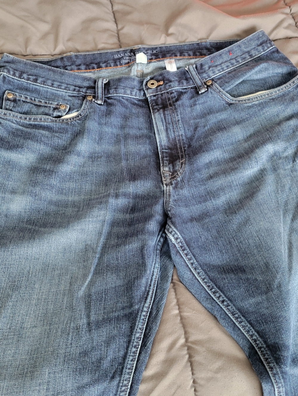 Banana Republic Men's Slim Straight Jeans - Light Blue Wash